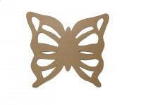 RECORTE DE BORBOLETA MEDIA EM MDF CRU 36X38 CM